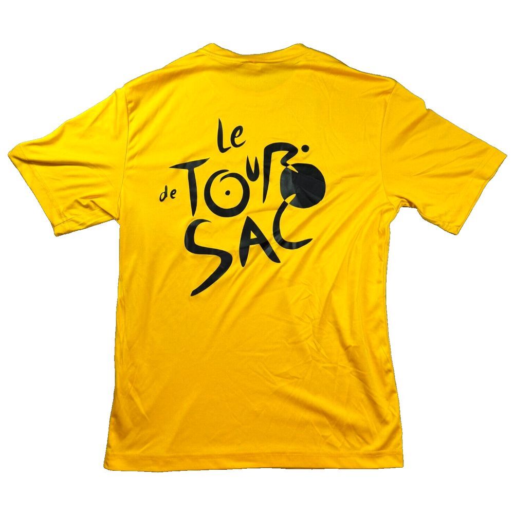 Le Tour De Sac‎ Shirt Mens Small France Cycling Harry Potter Yellow Sport Tek